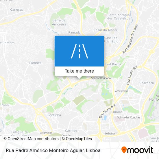Rua Padre Américo Monteiro Aguiar map