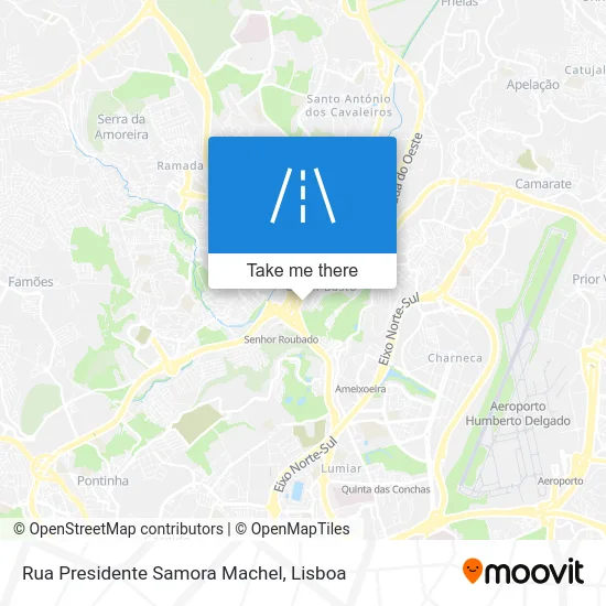 Rua Presidente Samora Machel map
