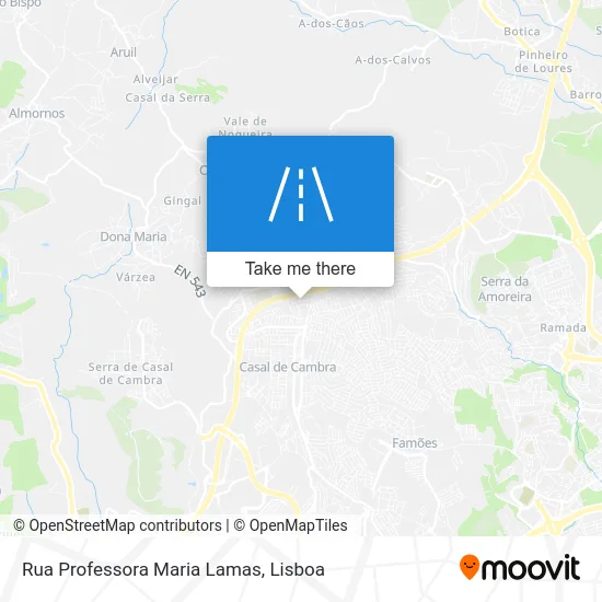 Rua Professora Maria Lamas map