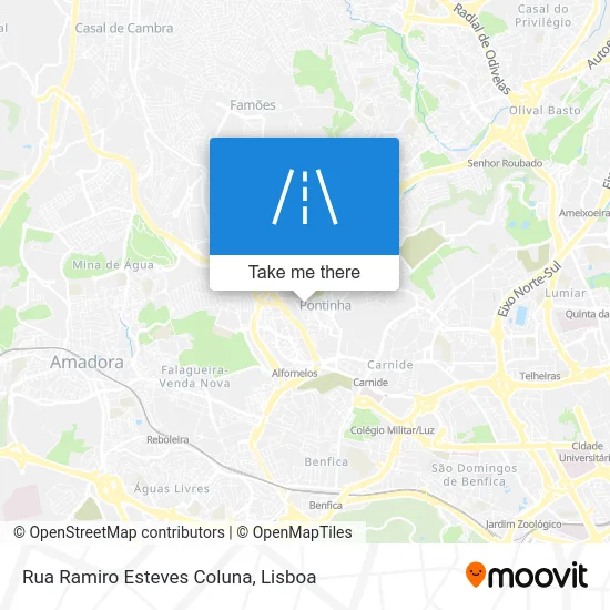 Rua Ramiro Esteves Coluna map