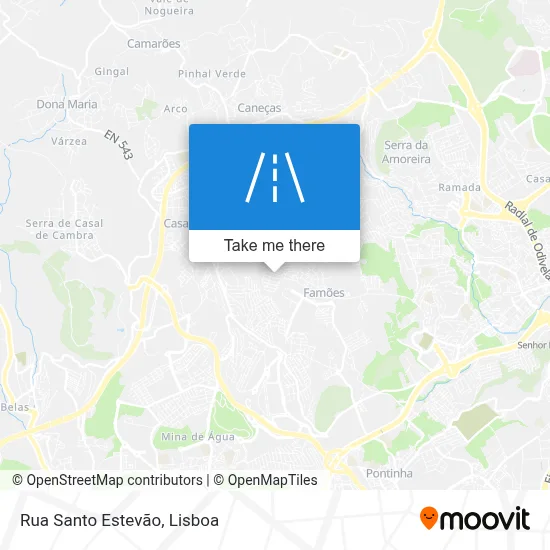 Rua Santo Estevão map