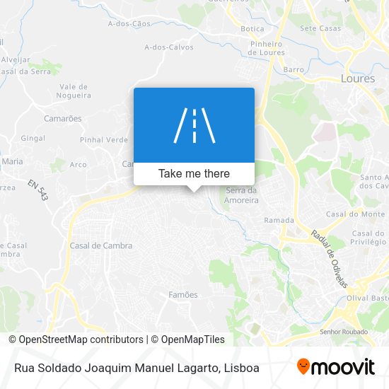 Rua Soldado Joaquim Manuel Lagarto mapa