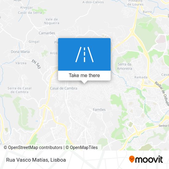 Rua Vasco Matías mapa