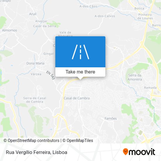 Rua Vergílio Ferreira mapa