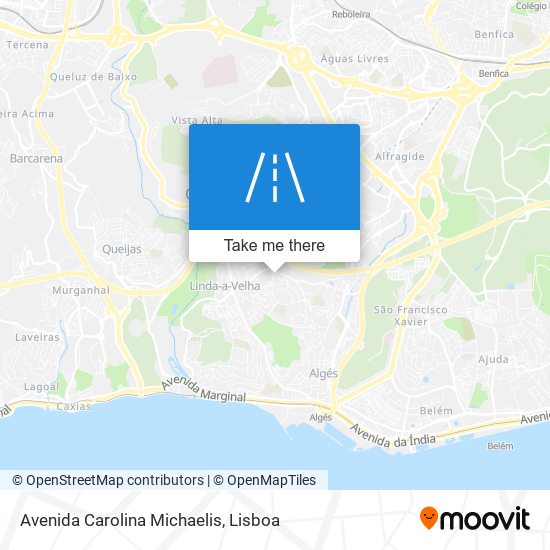 Avenida Carolina Michaelis mapa