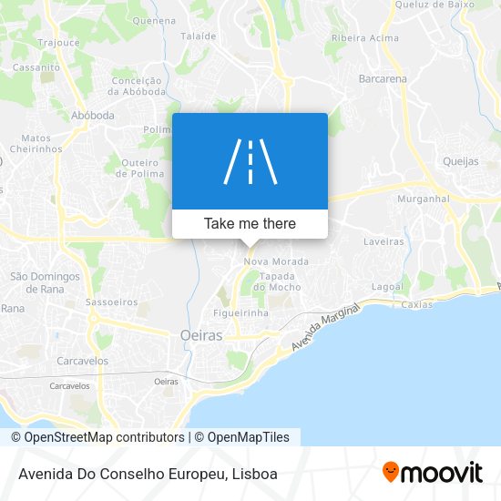 Avenida Do Conselho Europeu mapa