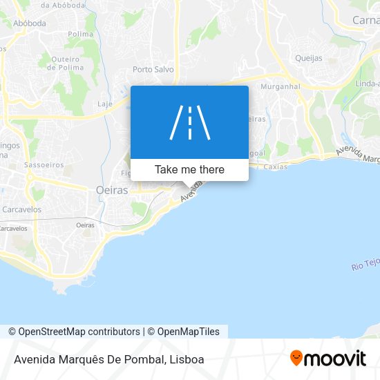 Avenida Marquês De Pombal mapa