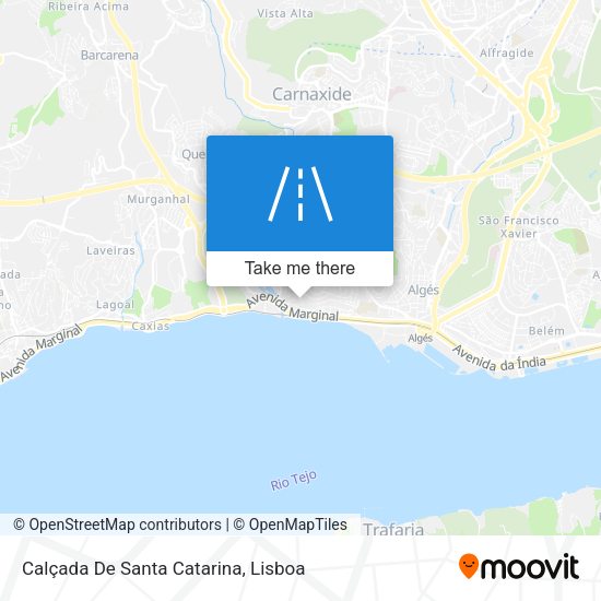Calçada De Santa Catarina mapa