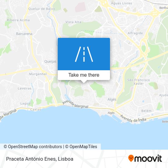 Praceta António Enes mapa