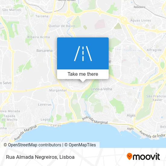 Rua Almada Negreiros map
