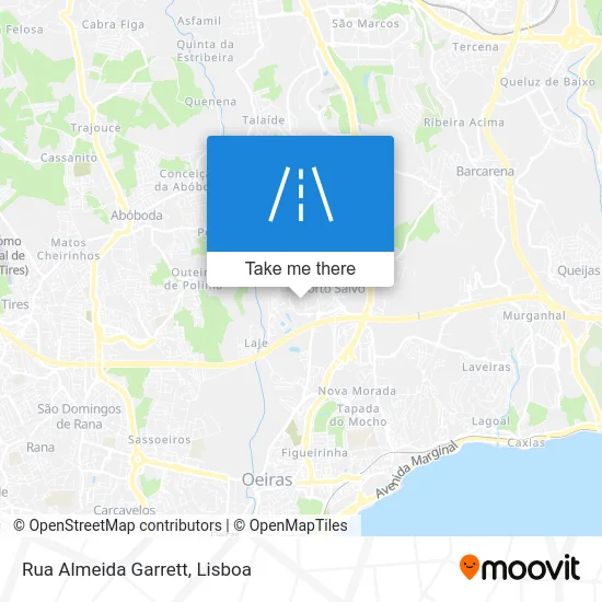Rua Almeida Garrett map