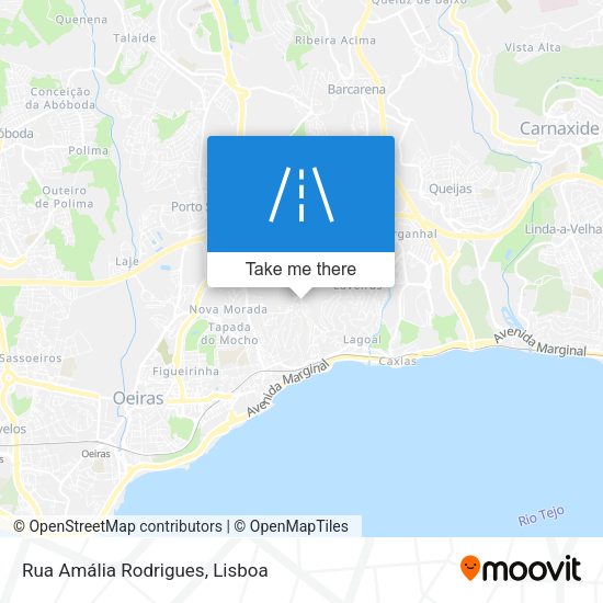 Rua Amália Rodrigues mapa