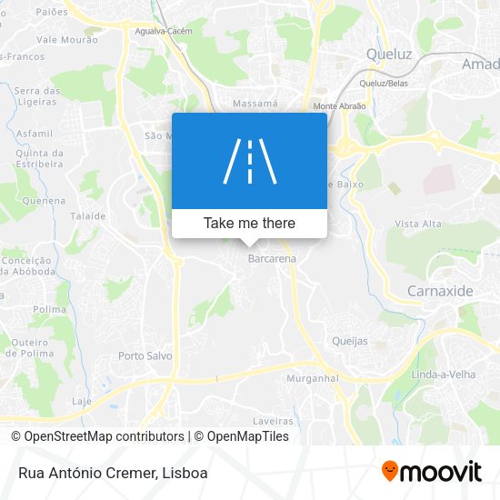 Rua António Cremer map