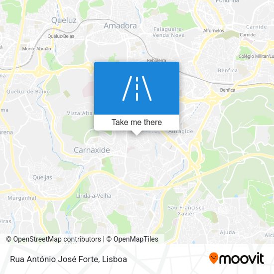Rua António José Forte map