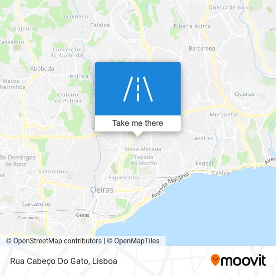 Rua Cabeço Do Gato mapa