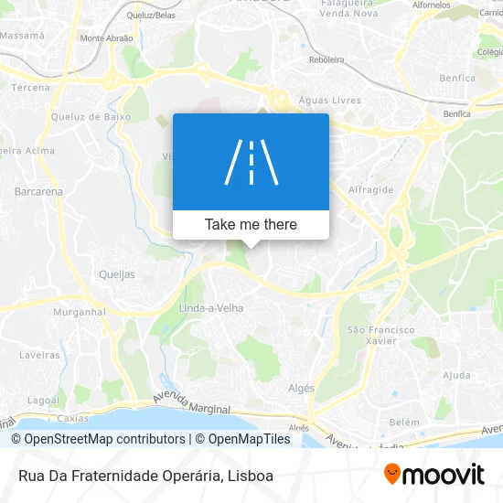 Rua Da Fraternidade Operária map