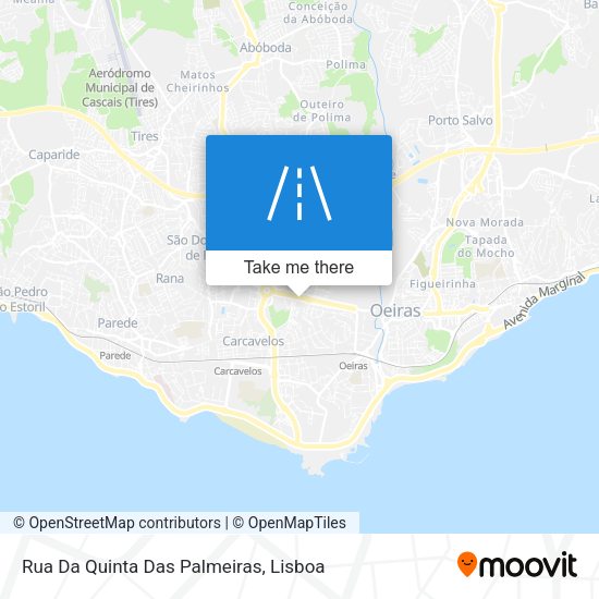 Rua Da Quinta Das Palmeiras map