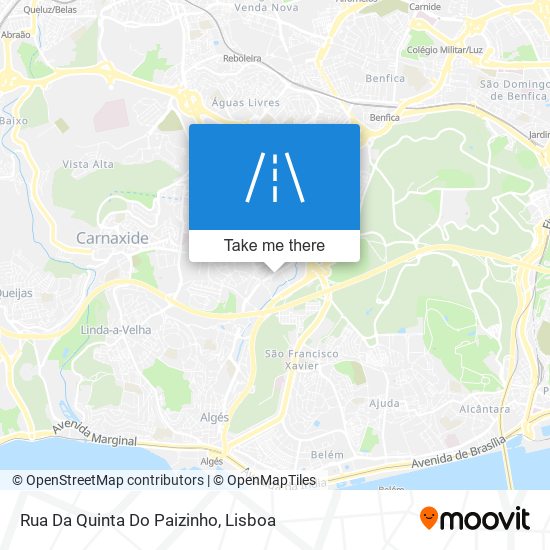 Rua Da Quinta Do Paizinho map