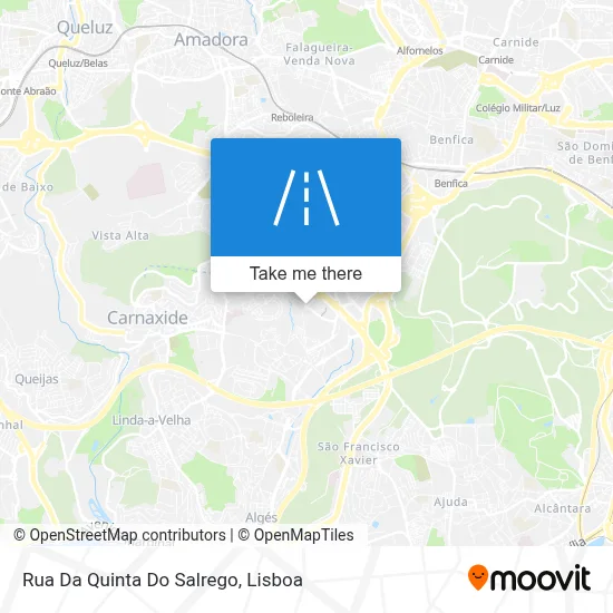 Rua Da Quinta Do Salrego map