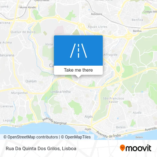 Rua Da Quinta Dos Grilos map