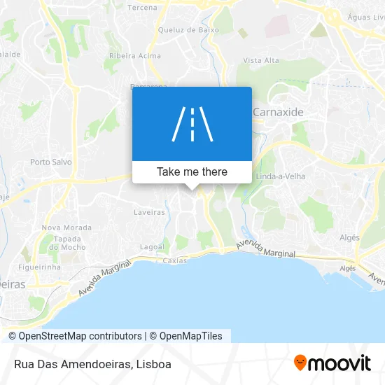 Rua Das Amendoeiras map