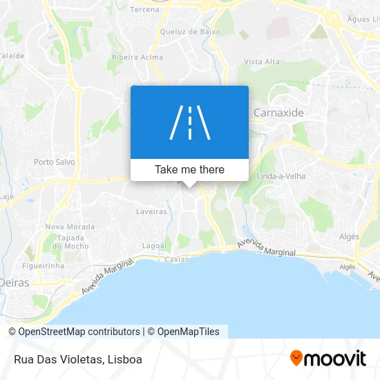 Rua Das Violetas map