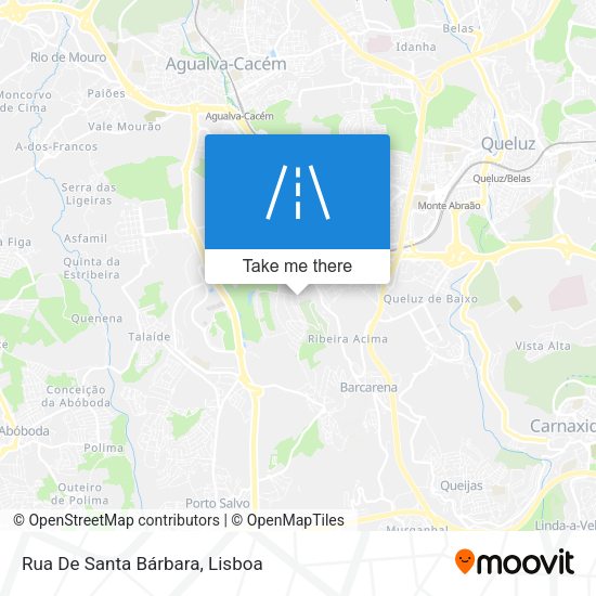 Rua De Santa Bárbara mapa