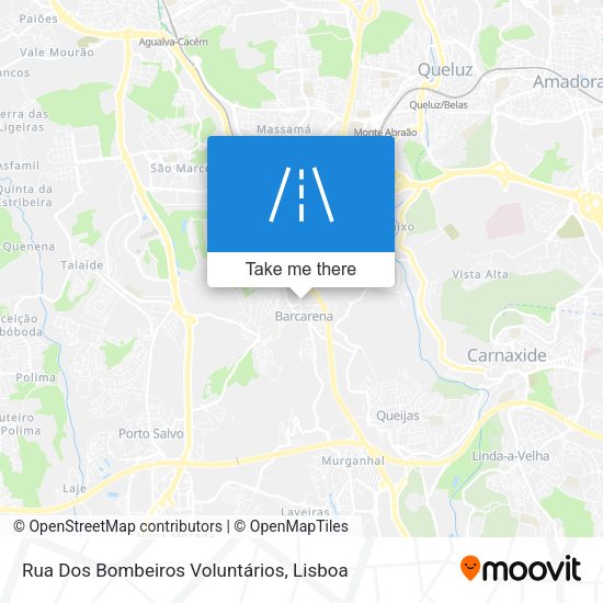 Rua Dos Bombeiros Voluntários mapa
