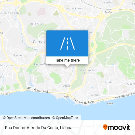 Rua Doutor Alfredo Da Costa map
