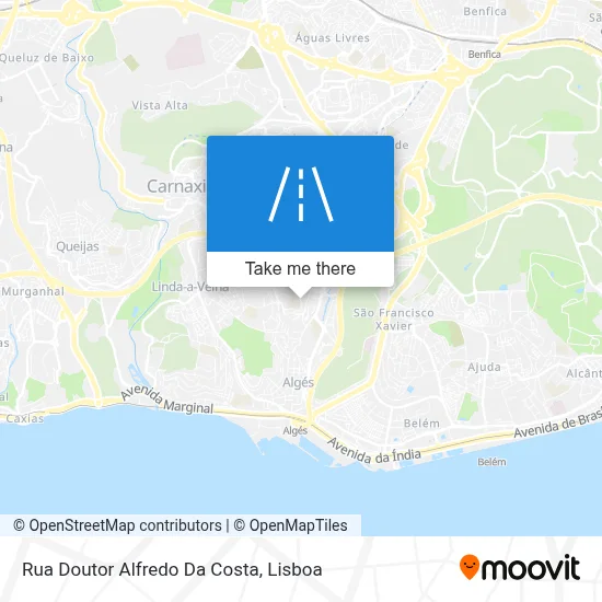 Rua Doutor Alfredo Da Costa map
