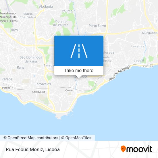Rua Febus Moniz mapa