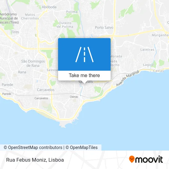 Rua Febus Moniz map