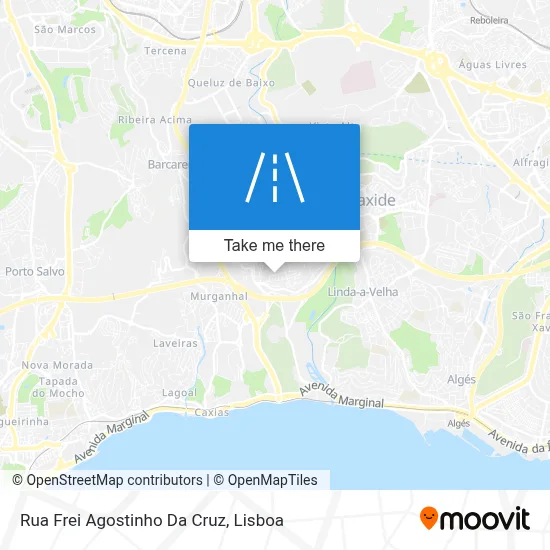 Rua Frei Agostinho Da Cruz map