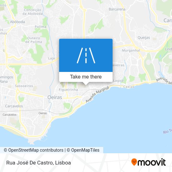 Rua José De Castro mapa