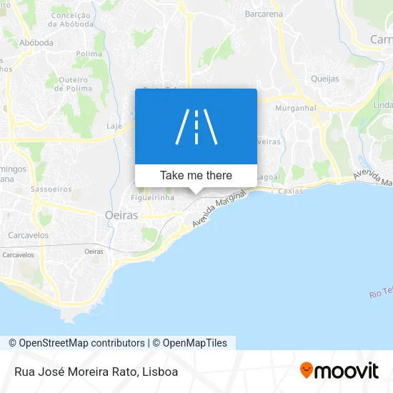 Rua José Moreira Rato map