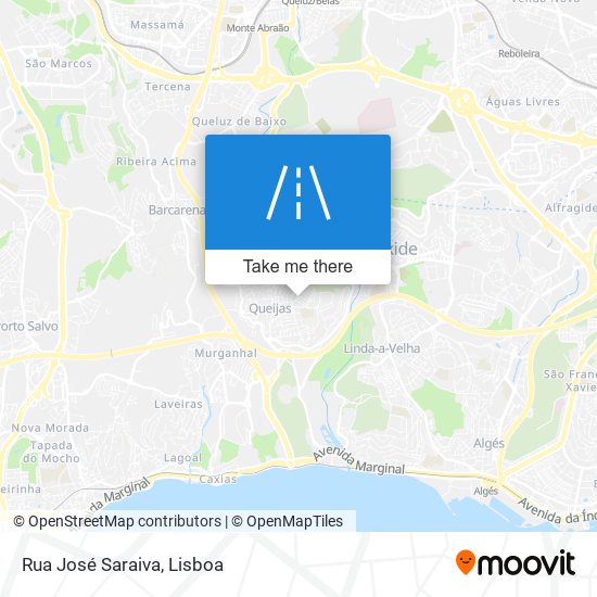 Rua José Saraiva mapa