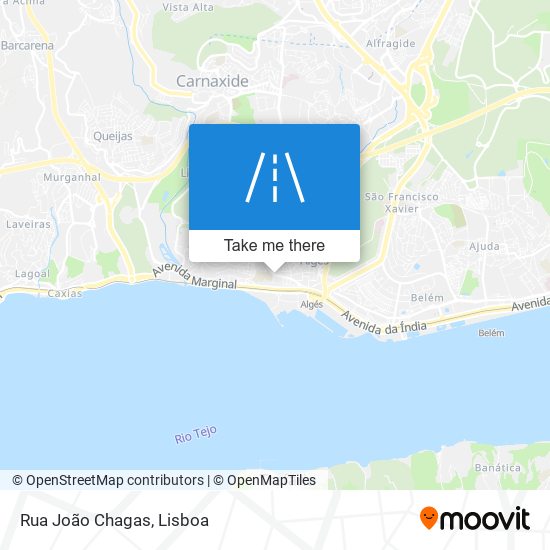 Rua João Chagas mapa