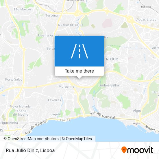 Rua Júlio Diniz mapa