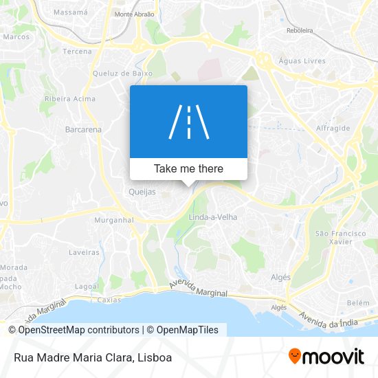 Rua Madre Maria Clara map