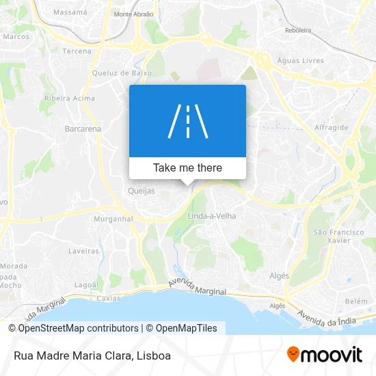 Rua Madre Maria Clara map