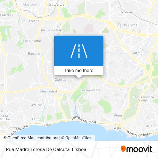Rua Madre Teresa De Calcutá map