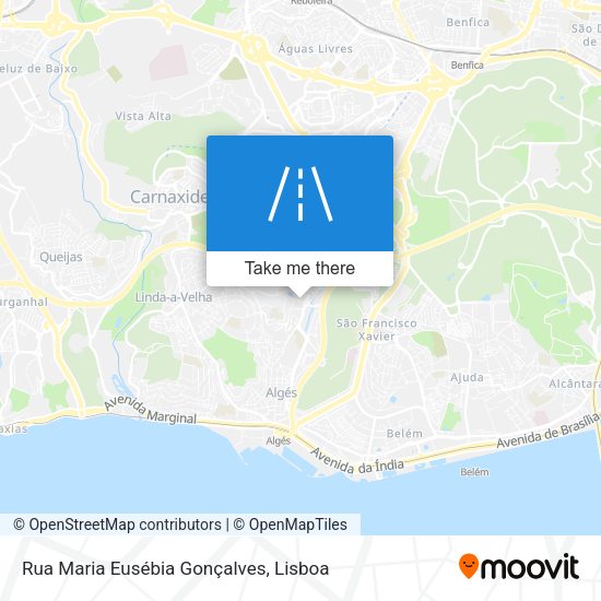 Rua Maria Eusébia Gonçalves map