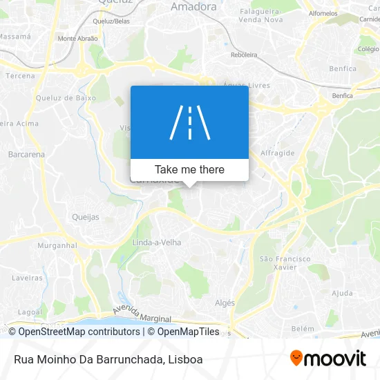 Rua Moinho Da Barrunchada map