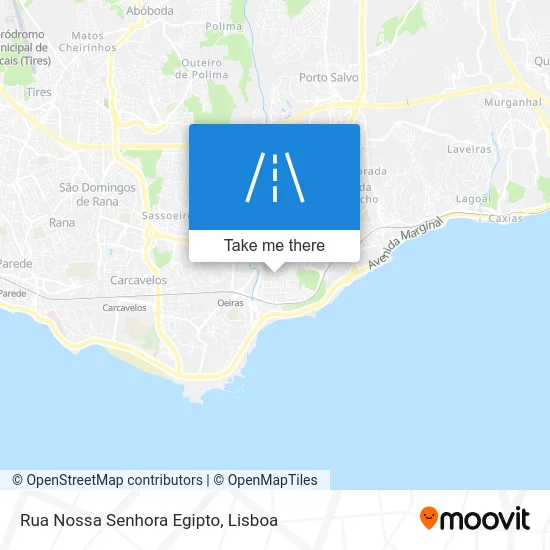 Rua Nossa Senhora Egipto map