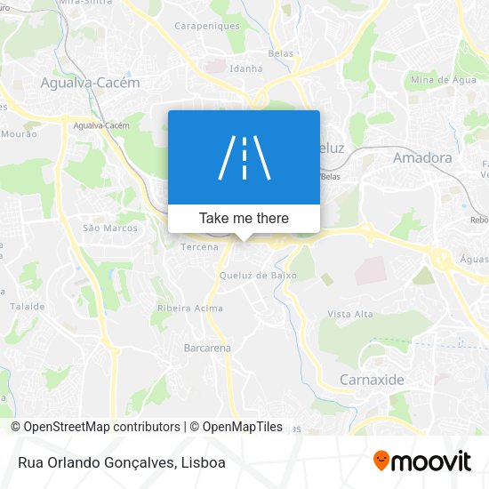 Rua Orlando Gonçalves mapa