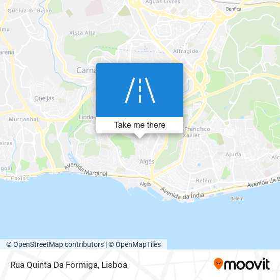 Rua Quinta Da Formiga mapa