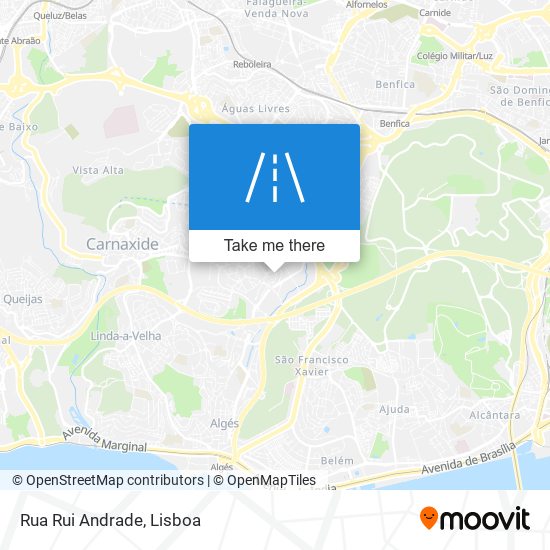 Rua Rui Andrade mapa