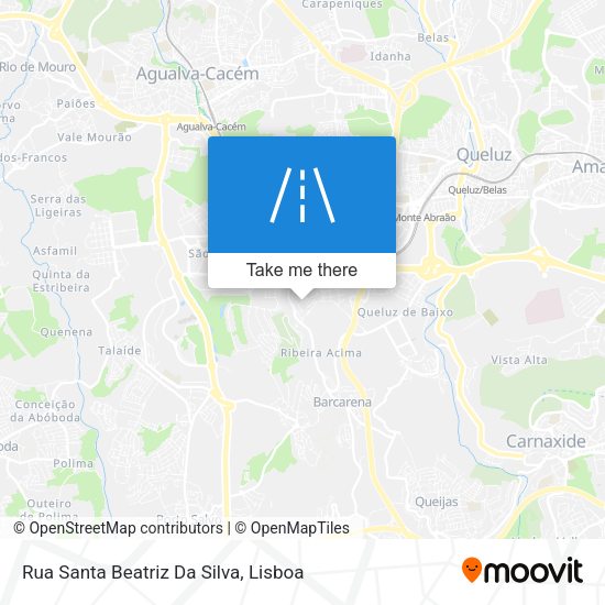 Rua Santa Beatriz Da Silva map