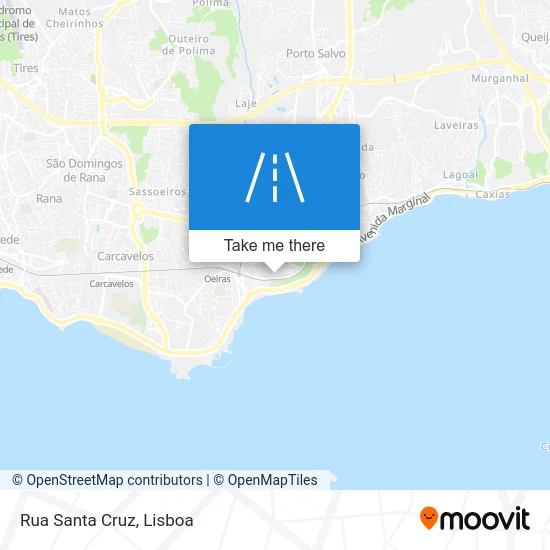 Rua Santa Cruz map