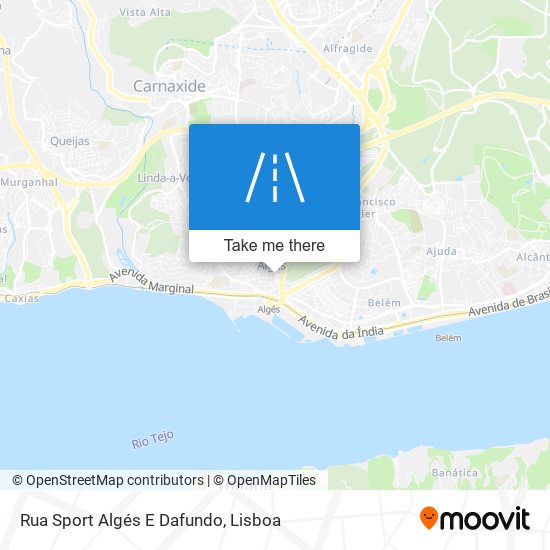 Rua Sport Algés E Dafundo mapa